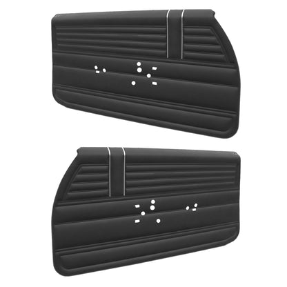 68 EL CAMINO DOOR PANELS (PRE-ASSEMBLED) - BLACK