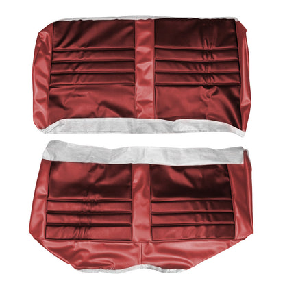 65 CHEVELLE/MALIBU HARDTOP REAR UPHOLSTERY - DARK RED/RED
