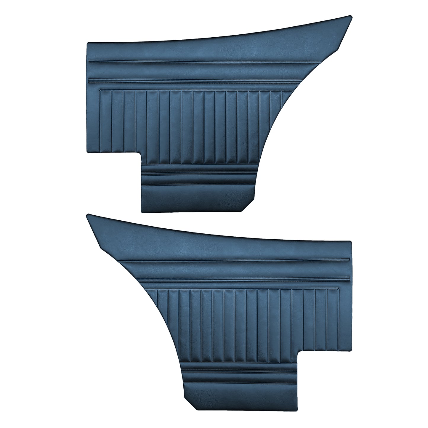 75/76 DUSTER/DART SPORT FAST- BACK REAR PANELS - LAGOON BLUE
