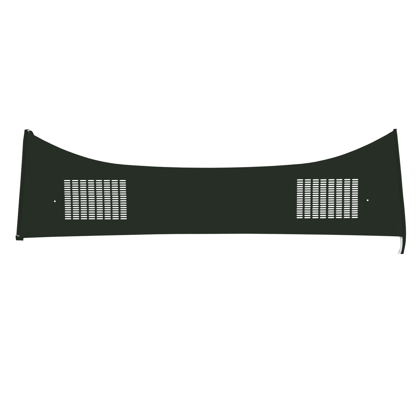 68 DART GT/GTS HARDTOP PACKAGE TRAY WITH SPEAKER CUT-OUTS - GREEN