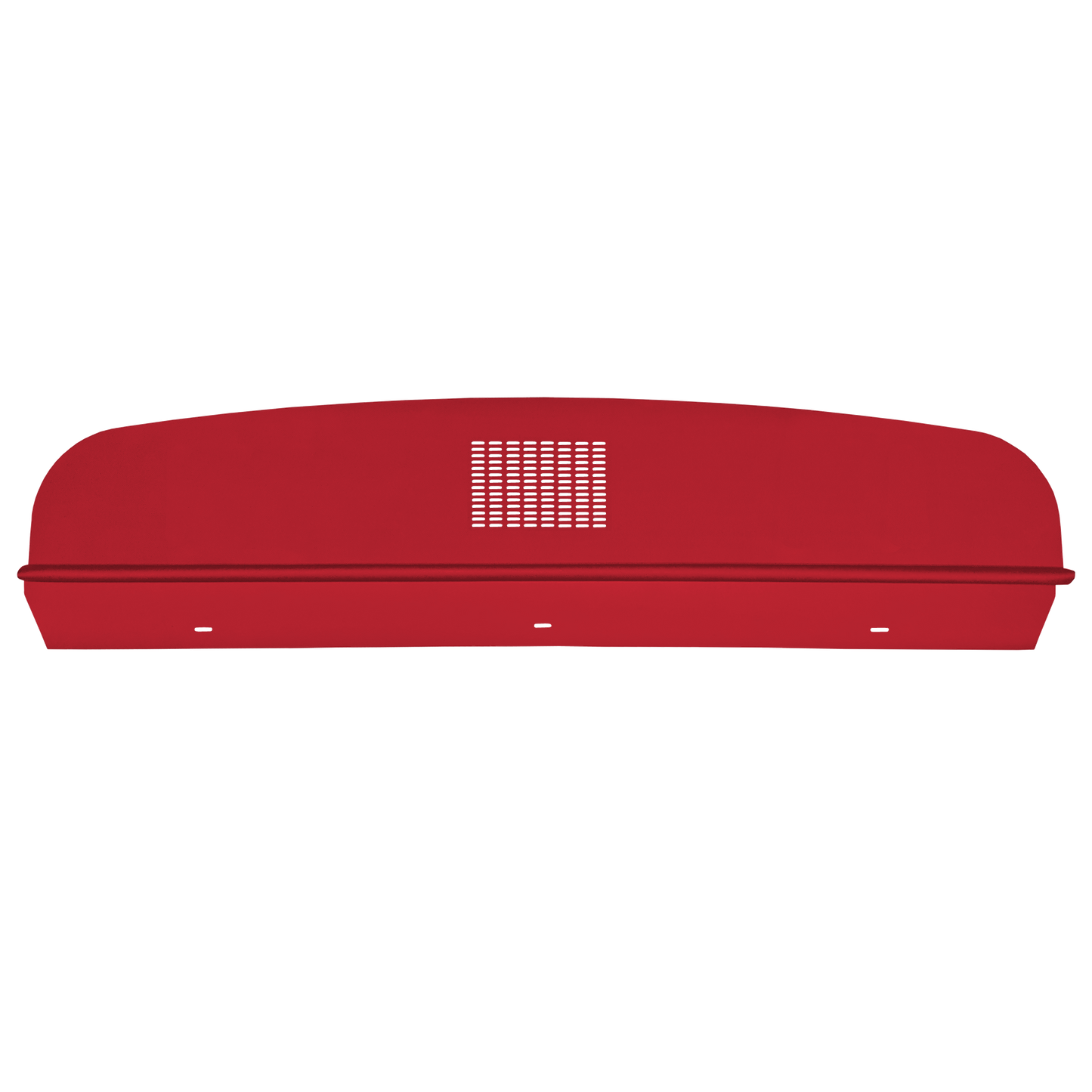 64-65 DODGE/PLYMOUTH B-BODY HARDTOP PACKAGE TRAY WITH CENTER SPEAKER CUT-OUT - CRIMSON RED