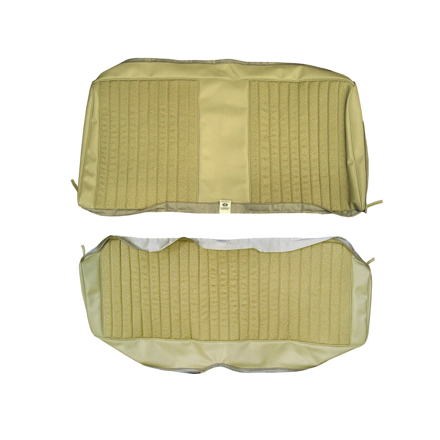 74 DART SWINGER/SCAMP HARDTOP REAR UPHOLSTERY - SRM PARCHMENT CLOTH/PARCHMENT