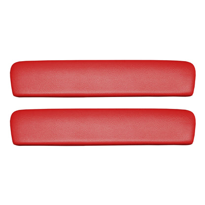 67 ARMREST PADS 11" - RED,65&67 FRONT ARMREST PADS - RED