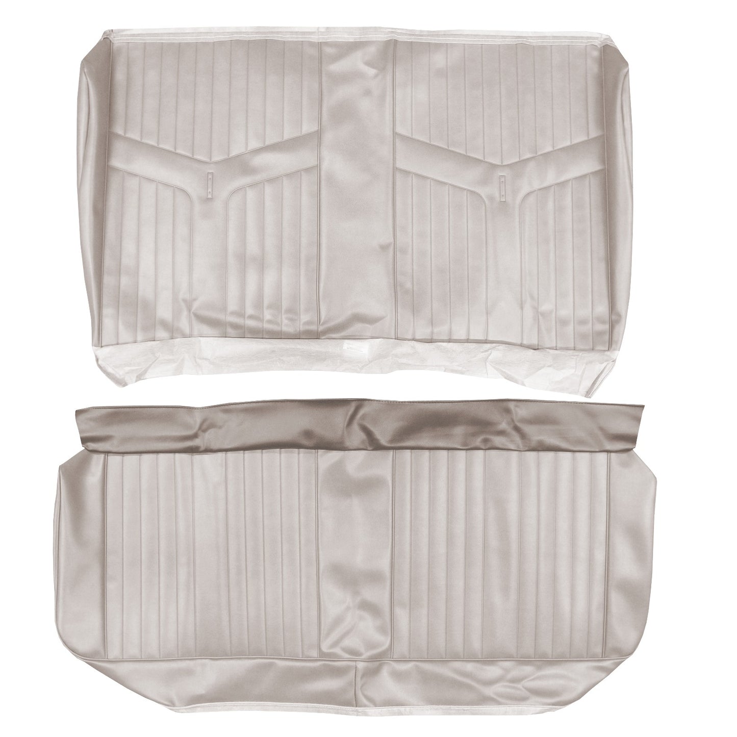 69 GTO/LEMANS HARDTOP REAR UPHOLSTERY - PARCHMENT