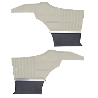 68 CUTLASS 'S'/442 SPORTS COUPE REAR PANELS (UNASSEMBLED) - PARCHMENT/BLACK