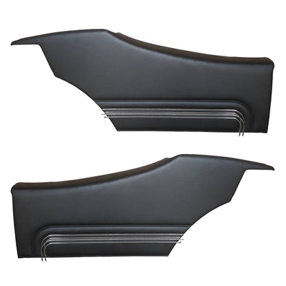 72 GTO/LEMANS SPORT HARDTOP REAR PANELS (PRE-ASSEMBLED) - BLACK
