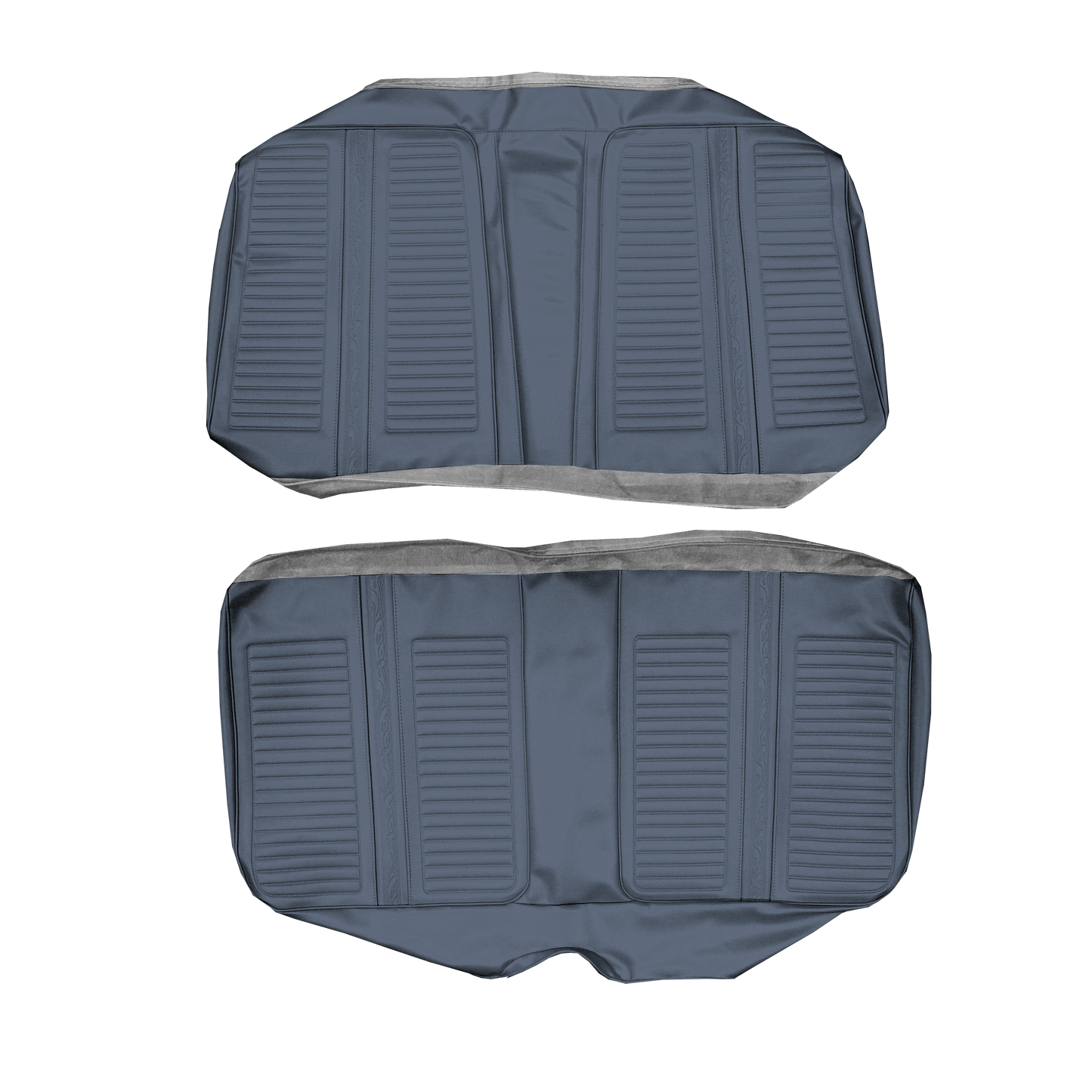 67 SATELLITE/GTX CONVERTIBLE REAR UPHOLSTERY - NAVY