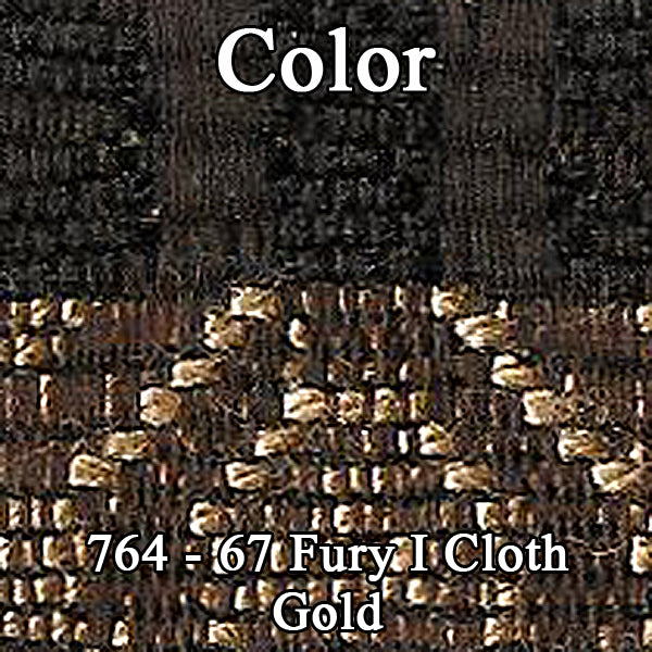 67 FURY I SPLIT BENCH CLOTH UPHOLSTERY - SRM GOLD CLOTH/SRM LIGHT GOLD