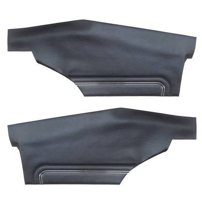 72 GTO/LEMANS SPORT HARDTOP REAR PANELS (UNASSEMBLED) - BLACK
