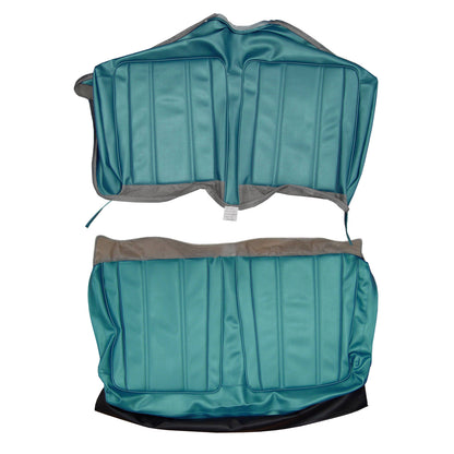 68 BARRACUDA "STANDARD" CONV. REAR UPHOLSTERY - BLUE