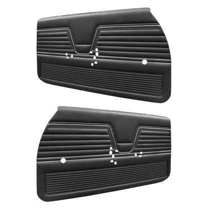 69 EL CAMINO DOOR PANELS (PRE-ASSEMBLED) - BLACK