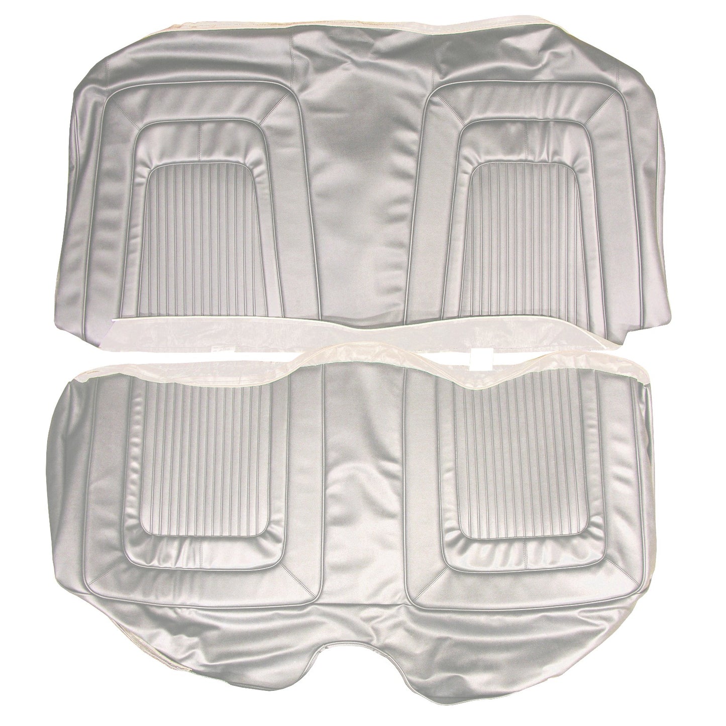 65 CORONET 500 HARDTOP REAR UPHOLSTERY - PEARL WHITE