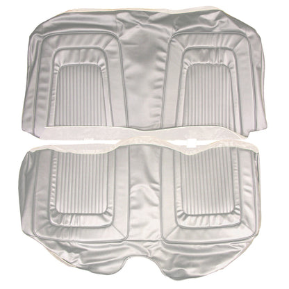 65 CORONET 500 HARDTOP REAR UPHOLSTERY - PEARL WHITE