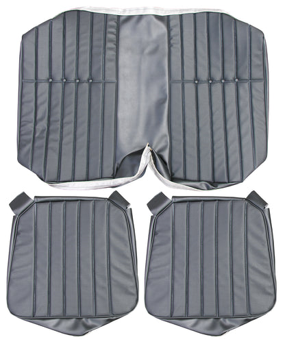 73 CAMARO "DELUXE" HARDTOP REAR UPHOLSTERY - BLACK
