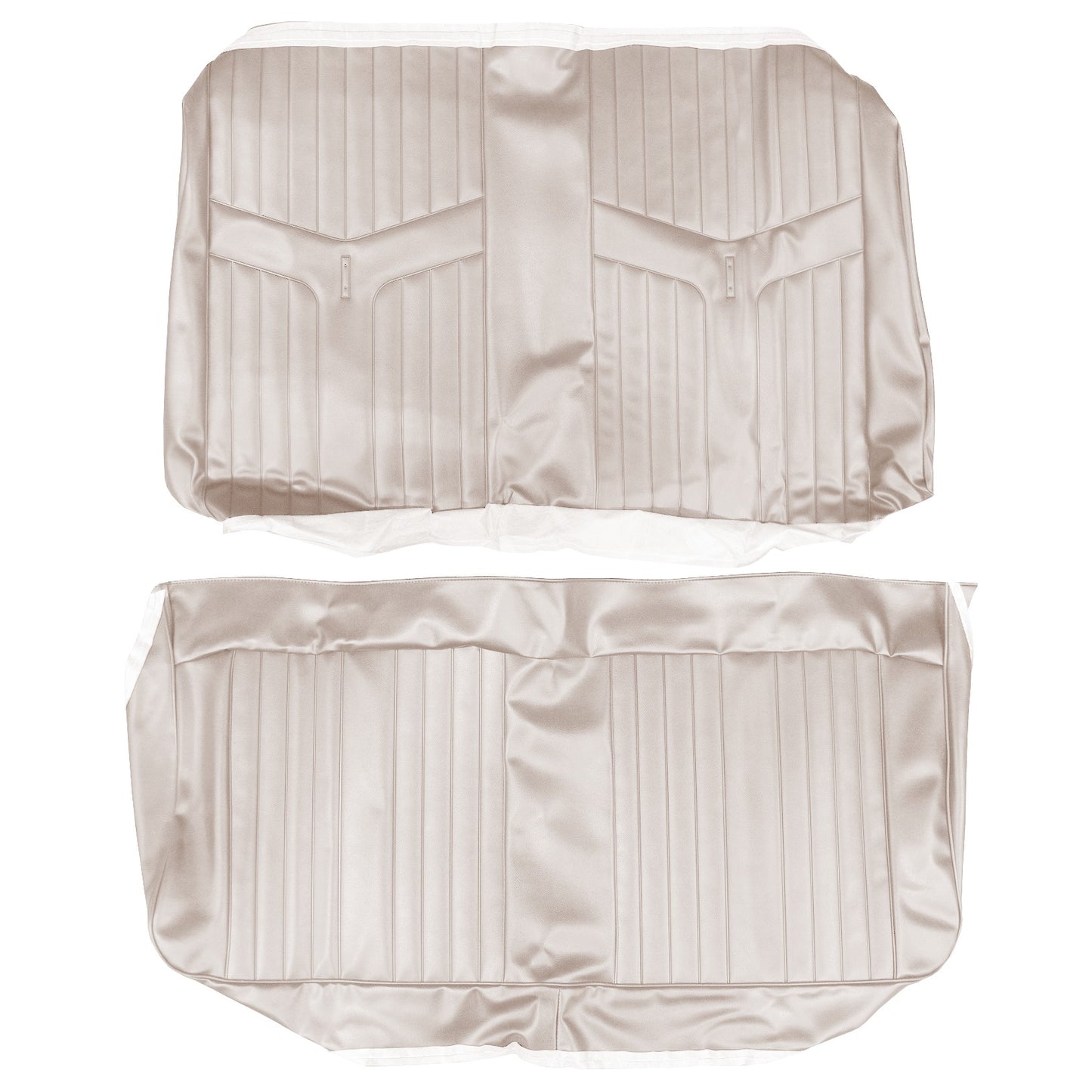 69 GTO/LEMANS CONVERTIBLE REAR UPHOLSTERY - PARCHMENT
