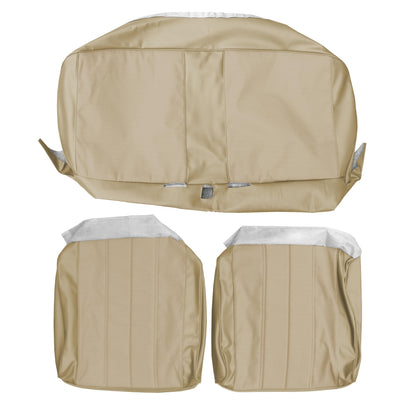66 CHEVELLE/MALIBU SPLIT BENCH CLOTH UPHOLSTERY - SRM FAWN CLOTH/FAWN