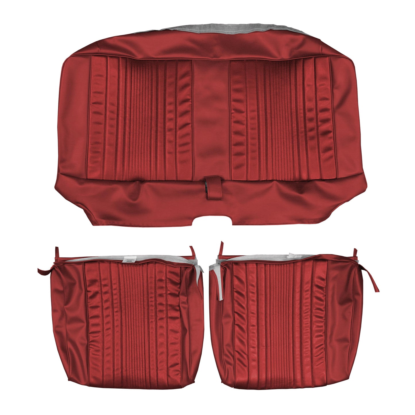 69 DART CUSTOM SPLIT BENCH UPHOLSTERY - RED