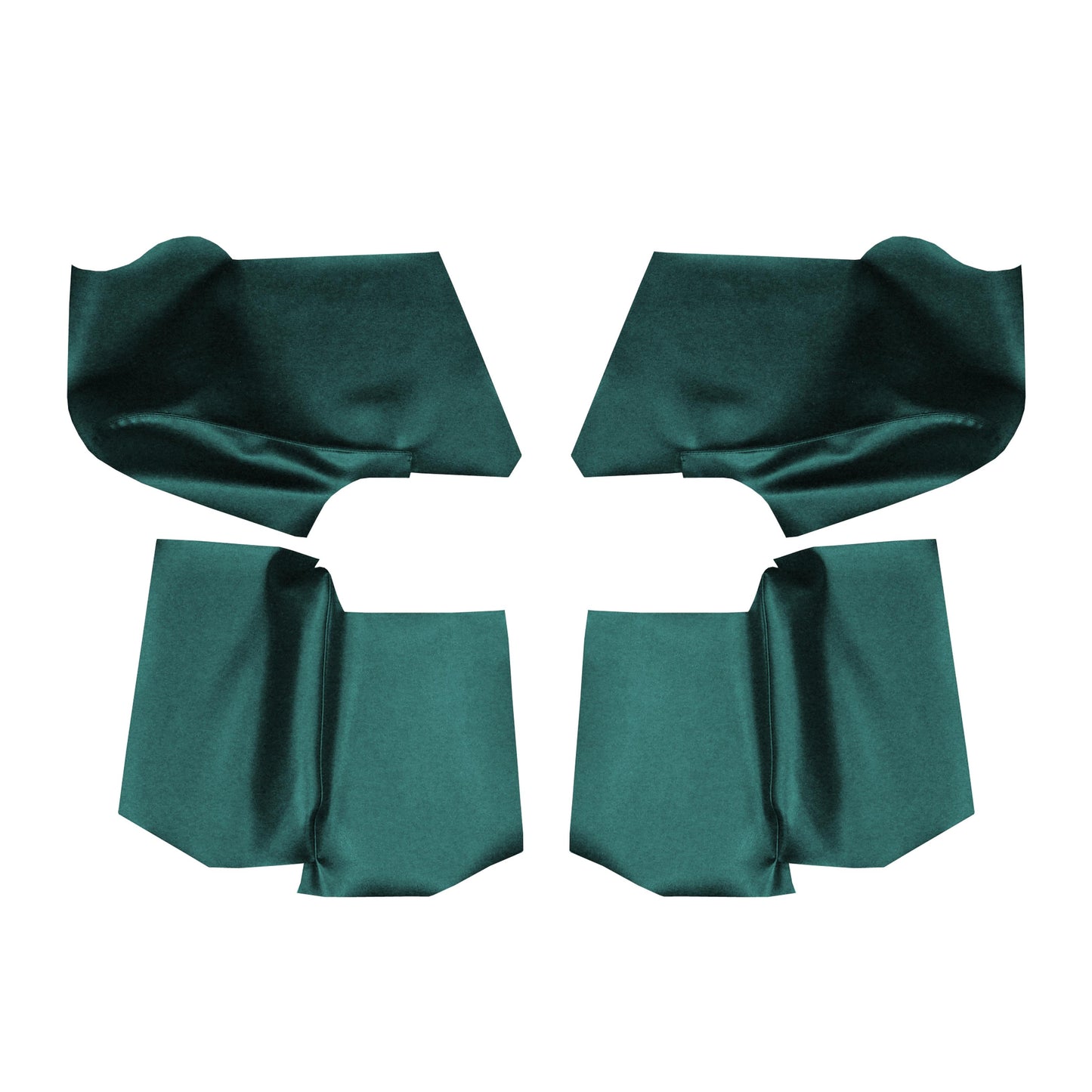 66 GM A-BODY CONVERTIBLE REAR ARMREST PANEL COVERS - DARK AQUA