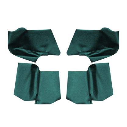 66 GM A-BODY CONVERTIBLE REAR ARMREST PANEL COVERS - DARK AQUA