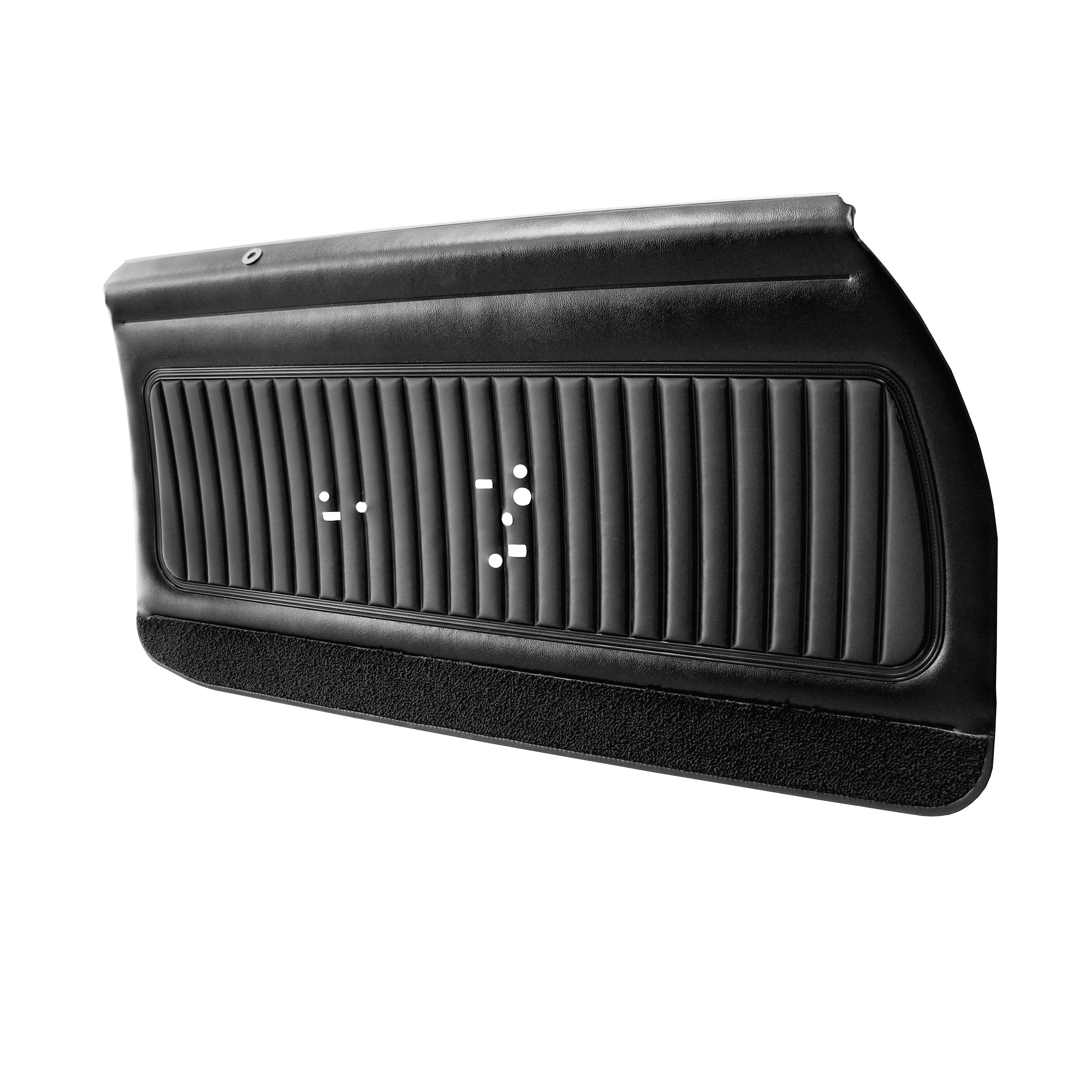 70 Monte Carlo Front Door Panel Assembly - Black - Legendary Auto