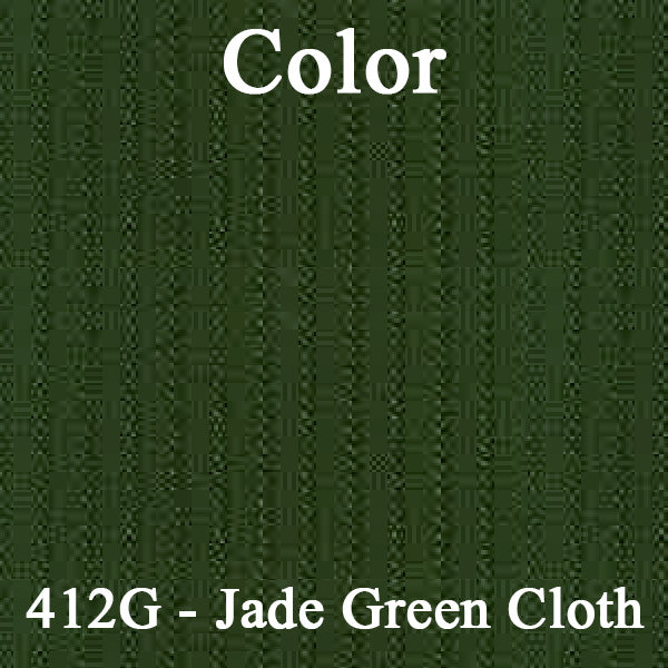 71 MONTE CARLO HARDTOP REAR CLOTH UPHOLSTERY - SRM GREEN CLOTH/JADE GREEN
