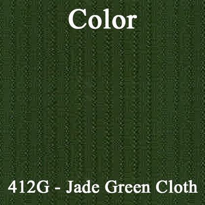 71 MONTE CARLO HARDTOP REAR CLOTH UPHOLSTERY - SRM GREEN CLOTH/JADE GREEN