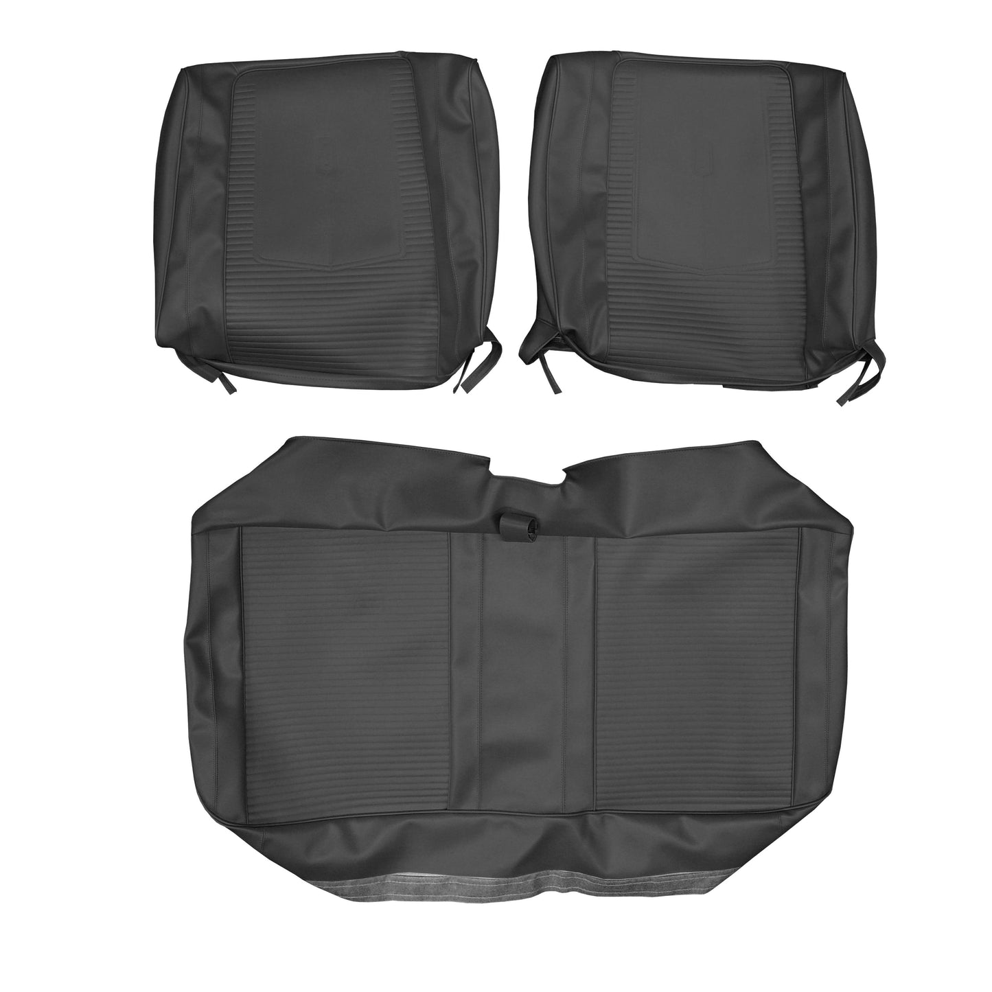 67 DART GT SPLIT BENCH UPHOLSTERY - BLACK