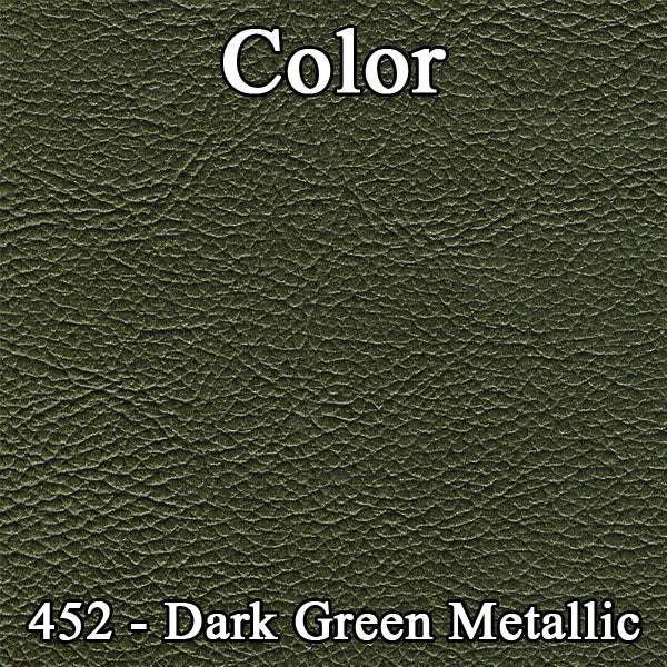 71 CHARGER/SUPERBEE HTP REAR CLOTH UPHOLSTERY - SRM BLACK/GREEN SALT&PEPPER CLOTH/GREEN