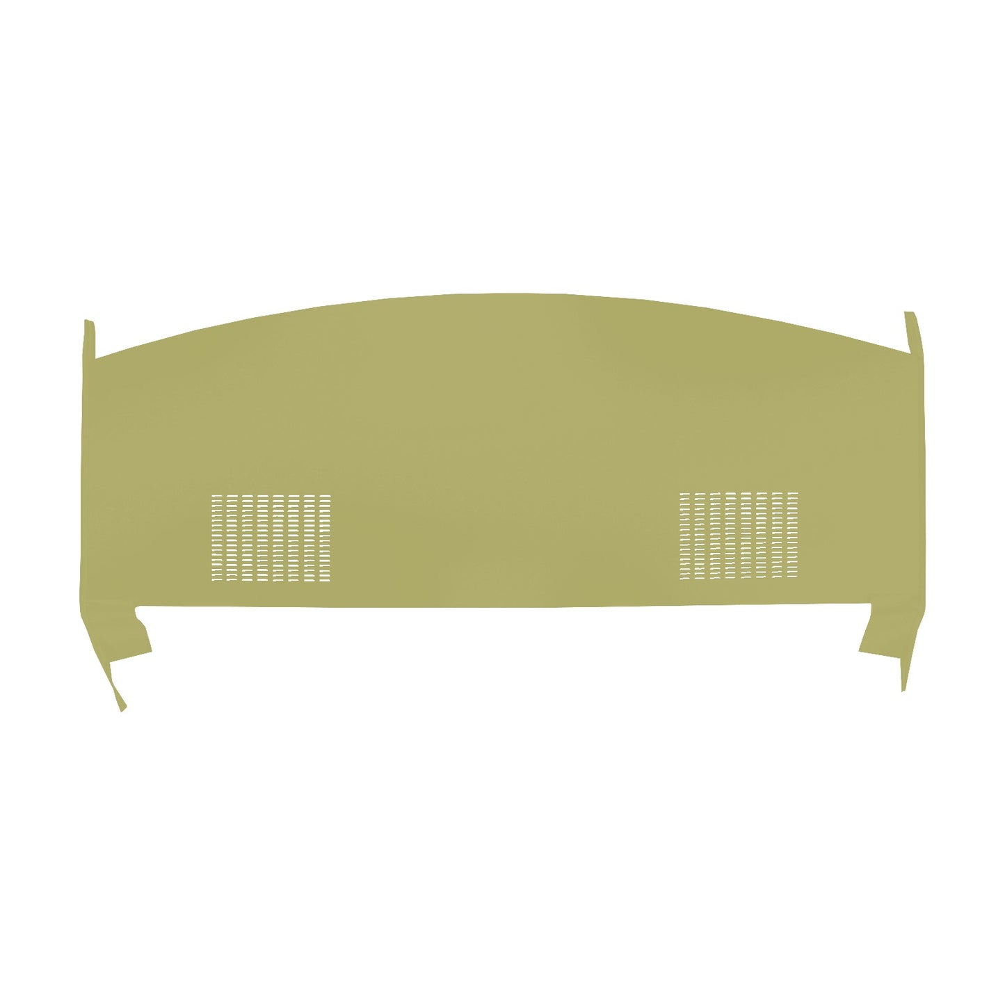 71-72 DUSTER/DEMON PACKAGE TRAY WITH SPEAKER CUT-OUTS - EMBER GOLD