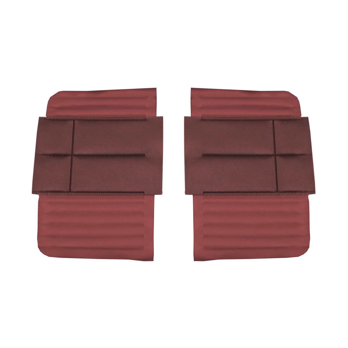 68 SATELLITE/ROADRUNNER "DECOR" CONVERTIBLE REAR PANELS - MAROON/RED