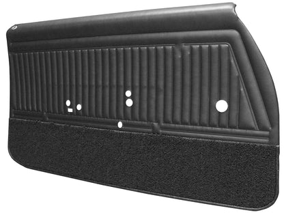 68 CUTLASS SUPREME FRONT DOOR PANELS (PRE-ASSEMBLED) - BLACK