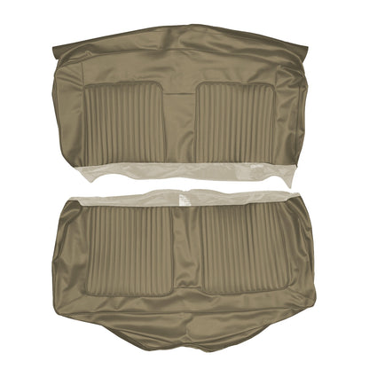 67 BARRACUDA CONVERTIBLE REAR UPHOLSTERY - SRM LIGHT GOLD