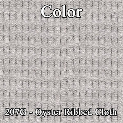 80 CAMARO "DELUXE CLOTH" DOOR PANELS (PRE-ASSEMBLED) - SRM OYSTER RIBBED CLOTH/OYSTER