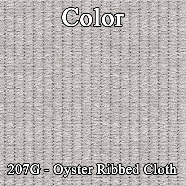 79 CAMARO "DELUXE CLOTH" DOOR PANELS (PRE-ASSEMBLED) - SRM OYSTER RIBBED CLOTH/OYSTER