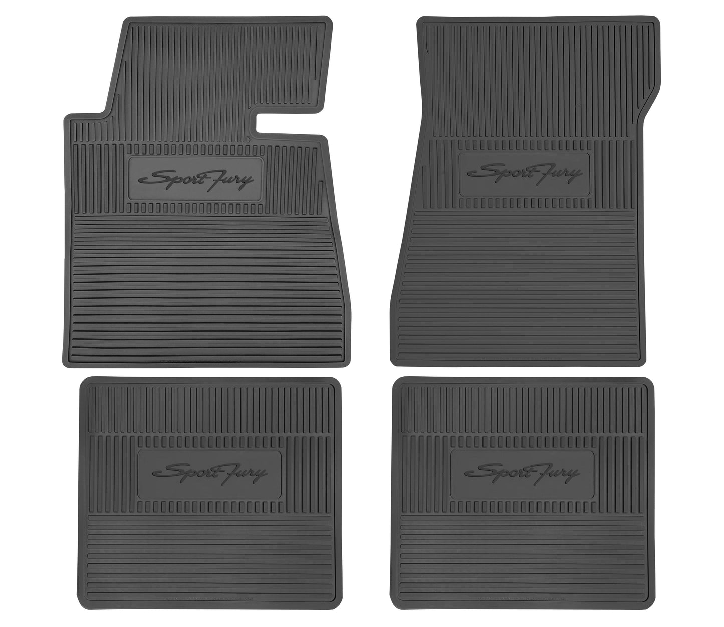62-64 'SPORT FURY' FLOOR MATS W/ AUTOMATIC TRANSMISSION - BLACK