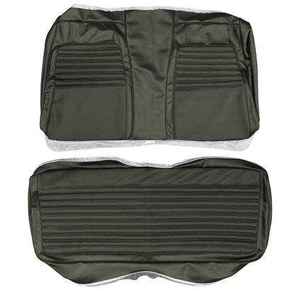 72 CHARGER "DELUXE" HARDTOP REAR UPHOLSTERY - GREEN