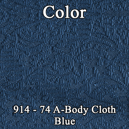 74 CLOTH BNH W/CAR - BLUE/BLUE