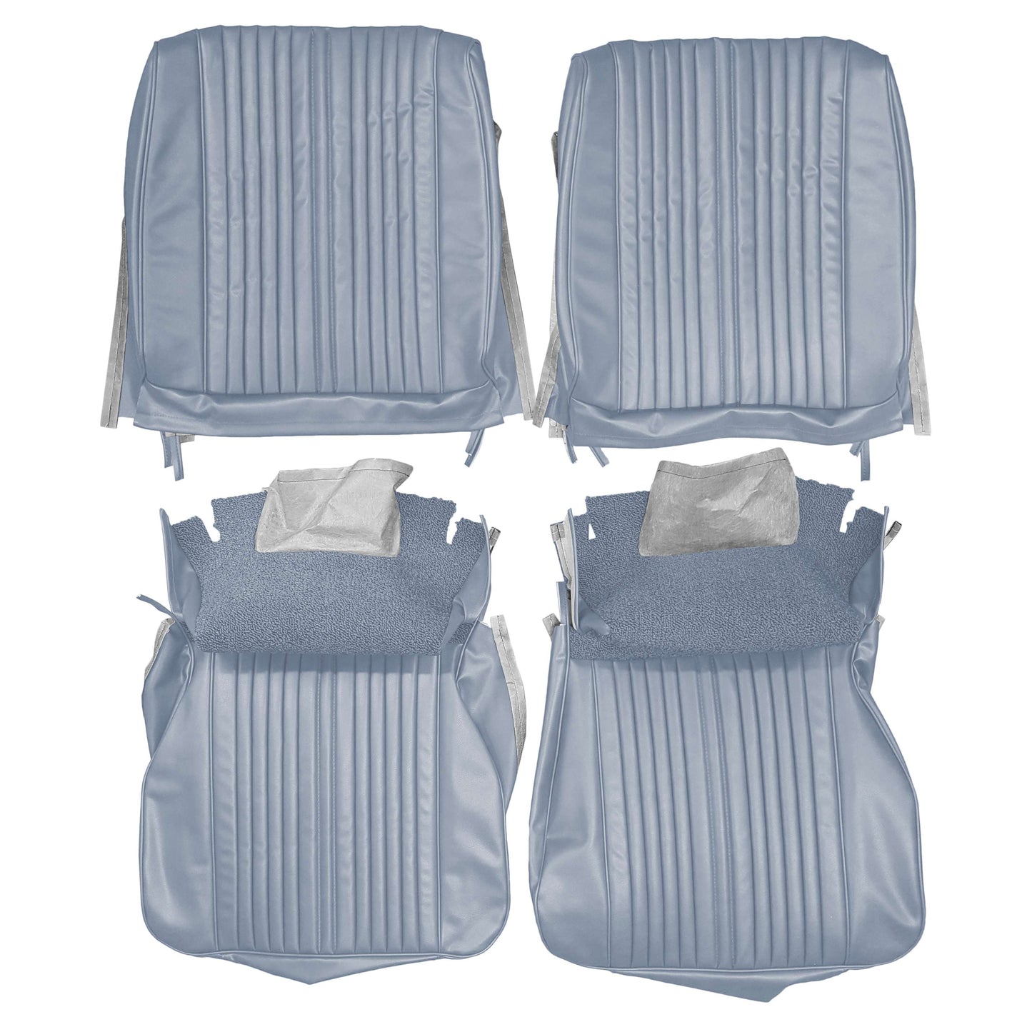65 CUTLASS/442 BUCKET SEAT UPHOLSTERY - SRM STERLING BLUE