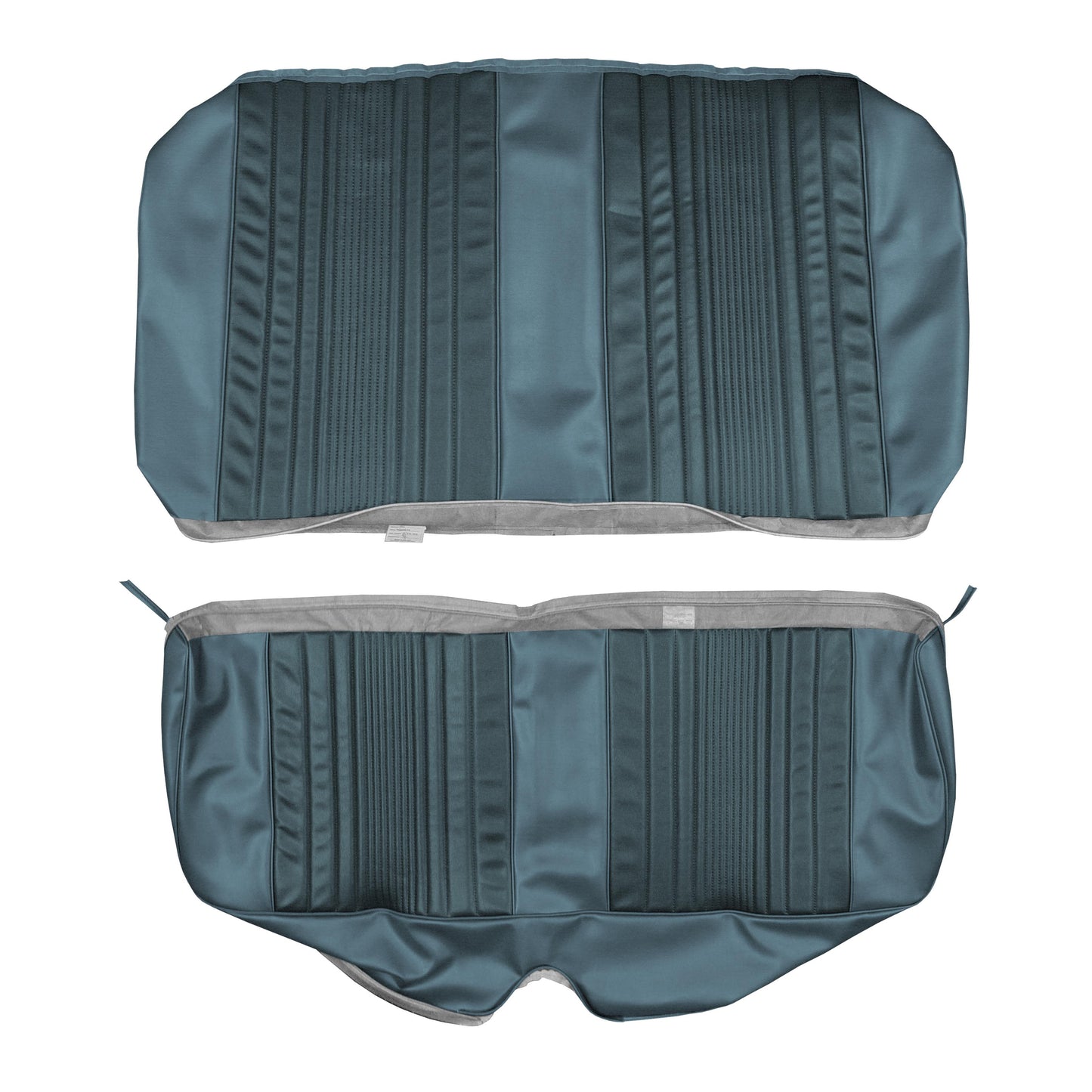 69 DART CUSTOM HARDTOP REAR UPHOLSTERY - DARK BLUE/LIGHT BLUE