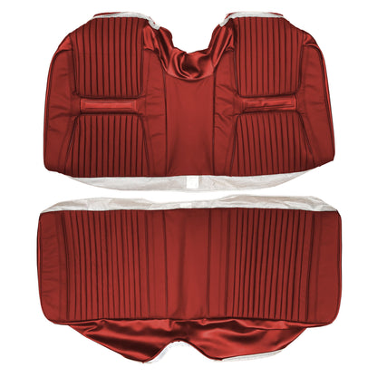 65 CHRYSLER 300/300L CONV. LEATHER UPHOLSTERY - RED