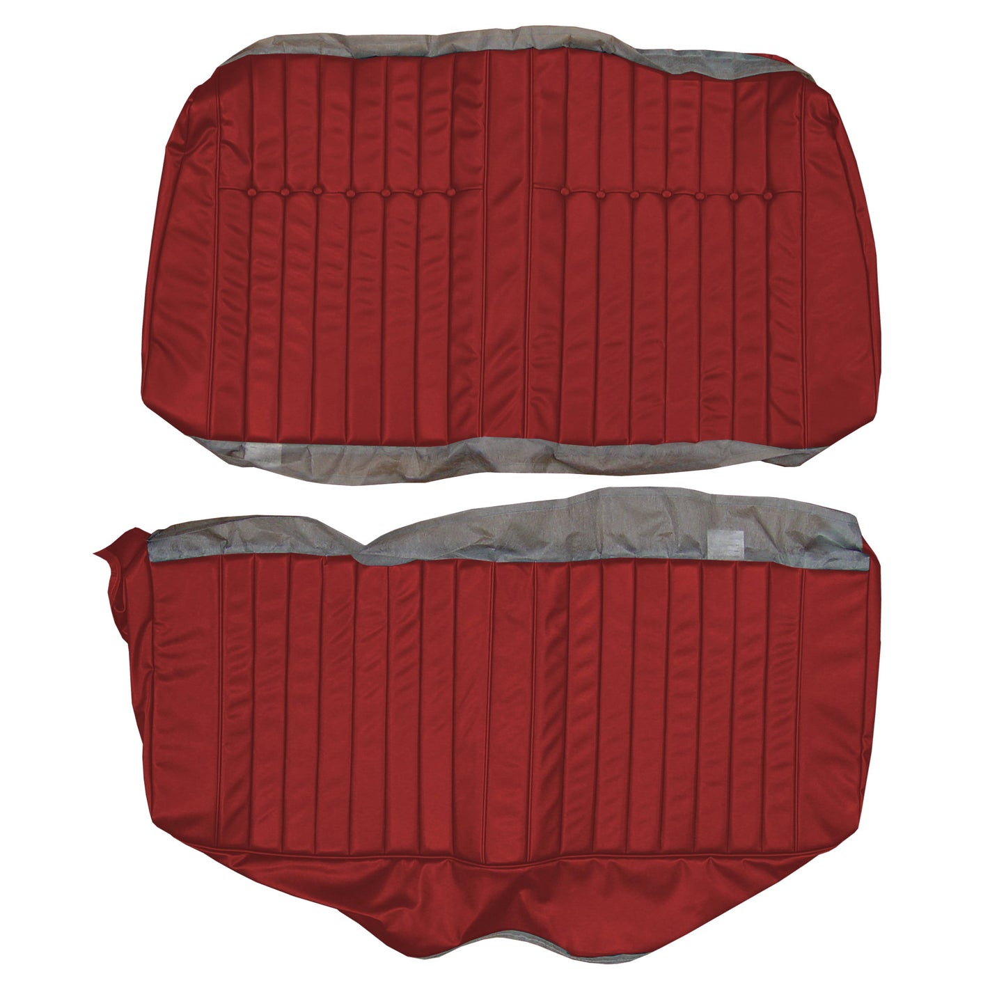 64 SKYLARK CONVERTIBLE REAR UPHOLSTERY - RED