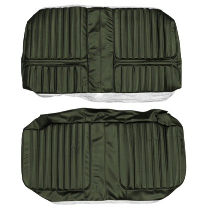 72 CUTLASS SUPREME HARDTOP COUPE REAR UPHOLSTERY - GREEN
