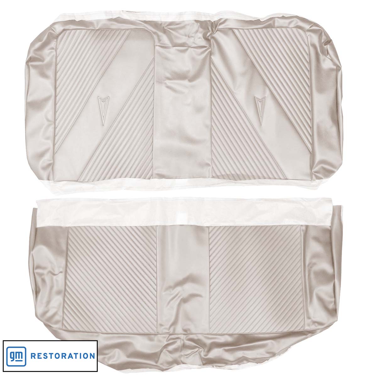 65 GTO/LEMANS HARDTOP REAR UPHOLSTERY - PARCHMENT
