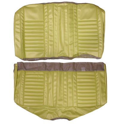 67 CUTLASS SUPREME/442 HOL CPE REAR UPHOLSTERY - PEARL YELLOW