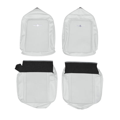 64 CHRYSLER 300/300K BUCKET SEAT UPHOLSTERY - PEARL WHITE