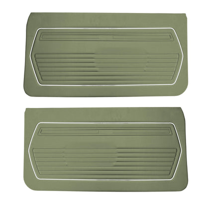 69 CAMARO "STANDARD" FRONT DOOR PANELS (UNASSEMBLED) - LIGHT GREEN