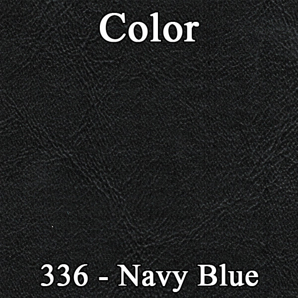 65 CORONET 500 CONVERTIBLE REAR UPHOLSTERY - BLUE W/ NAVY BLUE COLLAR