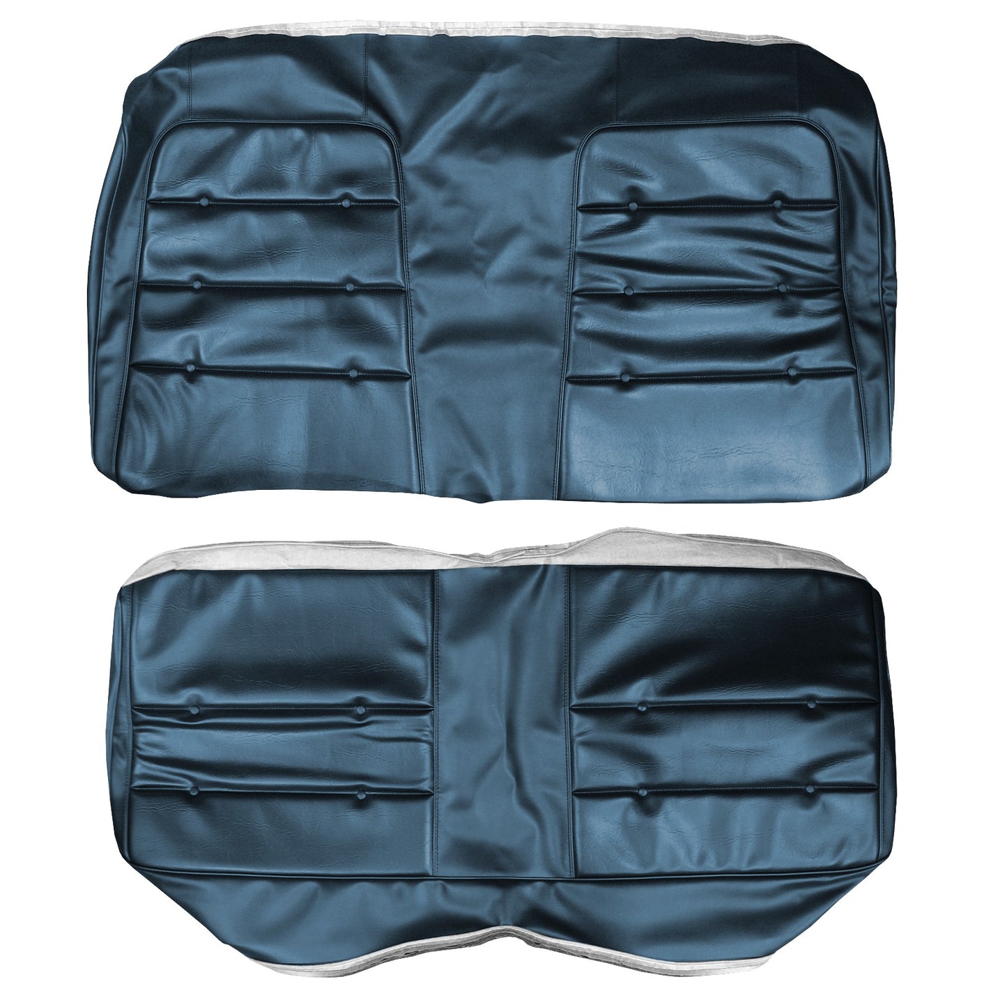 74 CHARGER/SATELLITE/ROADRUNNER HARDTOP REAR UPHOLSTERY - BLUE