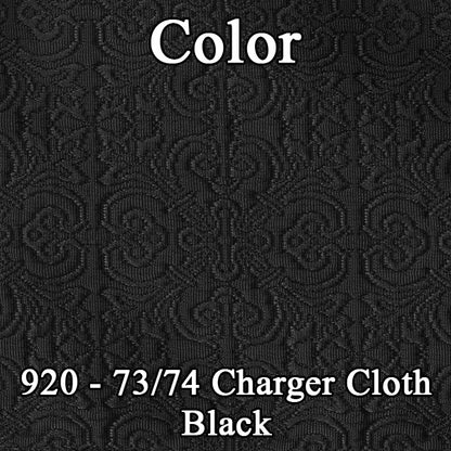 74 CLOTH BENCH W/ CAR - BLACK