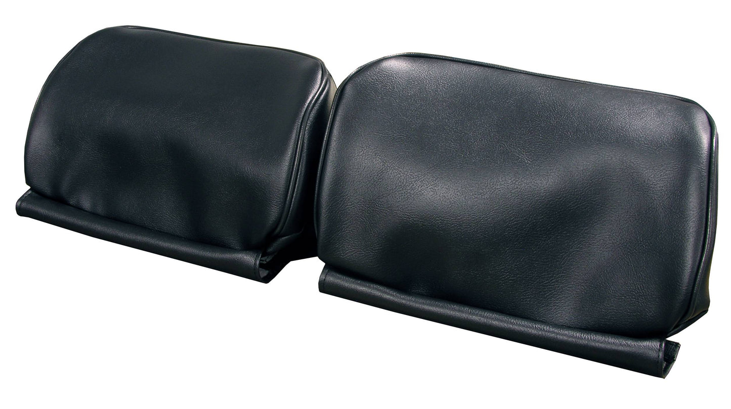 66-67 GM A-BODY BUCKET SEAT 'NON-ORIGINAL' HEADREST COVERS - BLACK